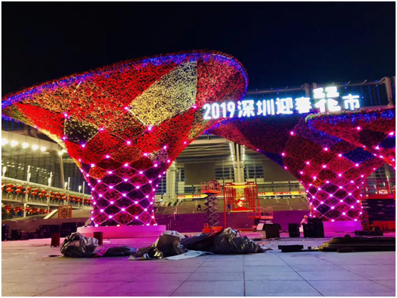 2019深圳迎春花市牌楼建造过程概况